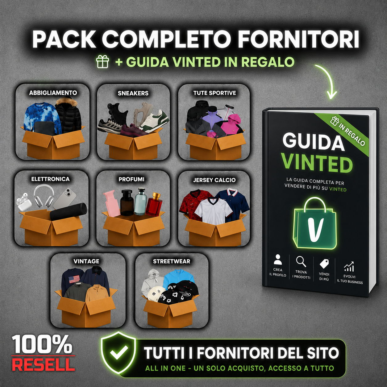 TUTTI I FORNITORI + GUIDA VINTED